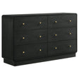 Tampa Furniture Outlet - Coaster - Cavelle 6-drawer Dresser Cabinet Black - 223663