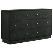 Tampa Furniture Outlet - Coaster - Cavelle 6-drawer Dresser Cabinet Black - 223663