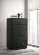 Cavelle 5-drawer Chest of Drawers Black - Tampa Furniture Outlet
