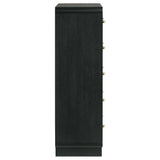 Cavelle 5-drawer Chest of Drawers Black - Tampa Furniture Outlet