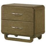 Amsbury 2-drawer Nightstand Bedside Table Nutmeg - Tampa Furniture Outlet