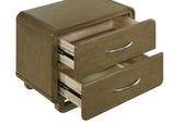 Amsbury 2-drawer Nightstand Bedside Table Nutmeg - Tampa Furniture Outlet