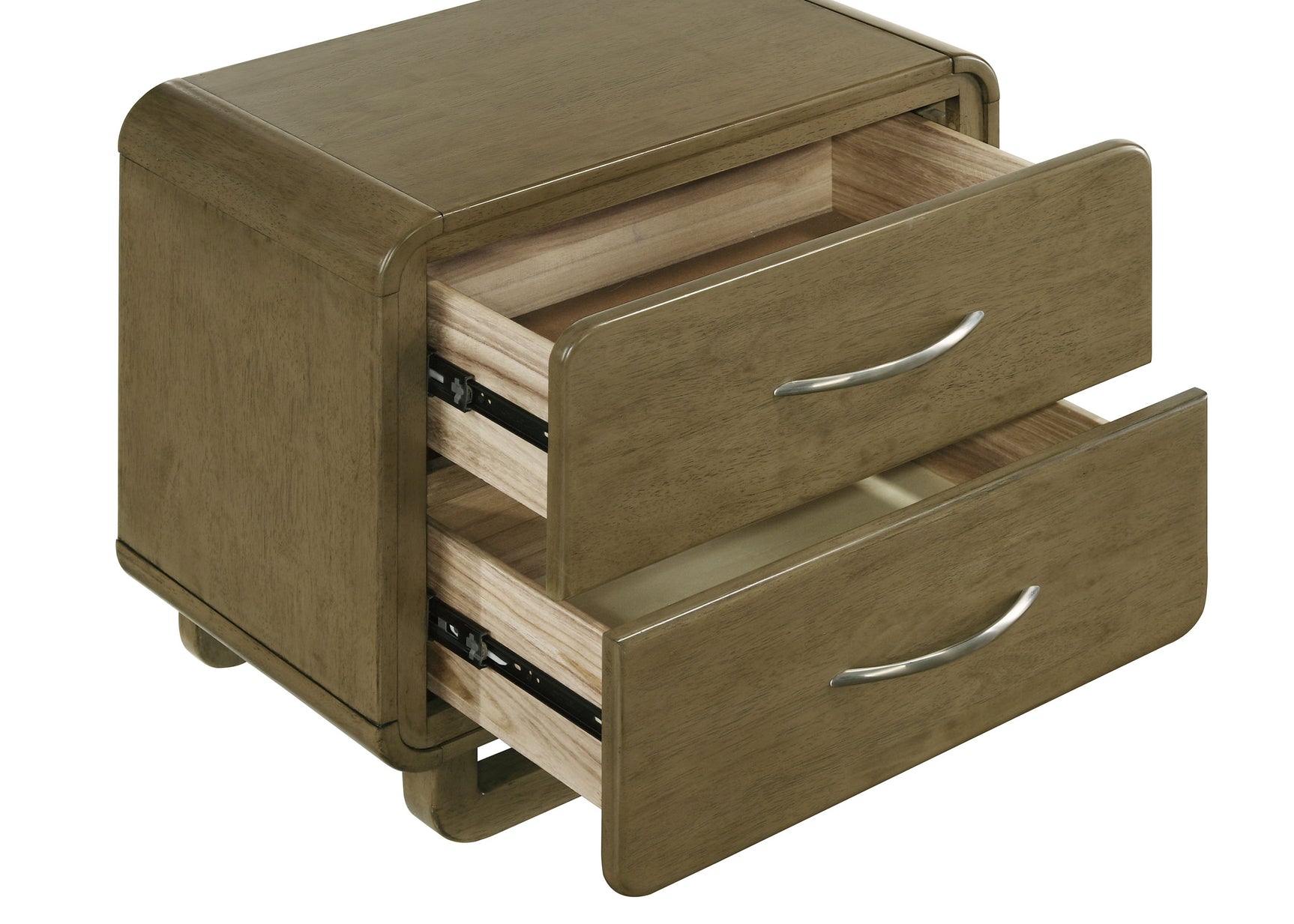 Amsbury 2-drawer Nightstand Bedside Table Nutmeg - Tampa Furniture Outlet