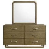 Amsbury 6-drawer Dresser and Mirror Nutmeg - Tampa Furniture Outlet