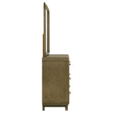 Amsbury 6-drawer Dresser and Mirror Nutmeg - Tampa Furniture Outlet