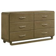 Tampa Furniture Outlet - Coaster - Amsbury 6-drawer Dresser Cabinet Nutmeg - 224273