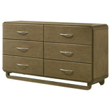 Amsbury 6-drawer Dresser Cabinet Nutmeg - Tampa Furniture Outlet