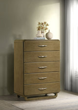Amsbury 5-drawer Chest of Drawers Nutmeg - Tampa Furniture Outlet