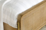 Arini Rattan Eastern King Panel Bed Sand Wash and Natural - Tampa Furniture Outlet