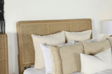 Arini Rattan California King Panel Bed Sand Wash and Natural - Tampa Furniture Outlet