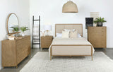 Arini 56-inch Eastern King Panel Bed Cream and Sand Wash - Tampa Furniture Outlet