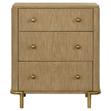 Arini 5-piece California King Bedroom Set Cream and Sand Wash - Tampa Furniture Outlet