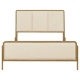 Arini 56-inch California King Panel Bed Cream and Sand Wash - Tampa Furniture Outlet