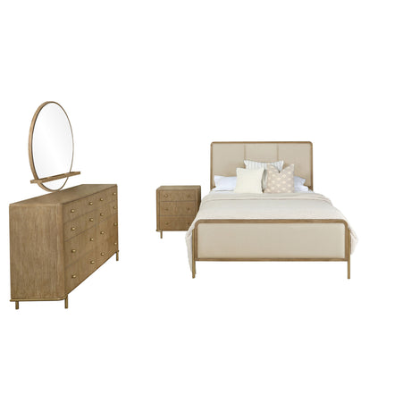 Arini 4-piece Queen Bedroom Set Cream and Sand Wash - Tampa Furniture Outlet