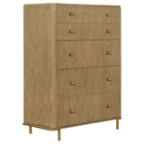 Arini 5-piece Queen Bedroom Set Cream and Sand Wash - Tampa Furniture Outlet