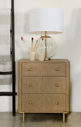Arini 3-drawer Nightstand Sand Wash - Tampa Furniture Outlet