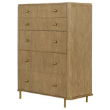 Arini 5-drawer Bedroom Chest Sand Wash - Tampa Furniture Outlet