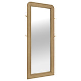 Tampa Furniture Outlet - Coaster - Arini Cane Weave Full Length Standing Floor Mirror Sand Wash - 224309