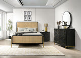 Tampa Furniture Outlet - Coaster - Arini 4-piece Queen Bedroom Set Black and Natural - 224330Q-S4