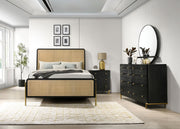 Tampa Furniture Outlet - Coaster - Arini 4-piece Queen Bedroom Set Black and Natural - 224330Q-S4