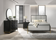 Tampa Furniture Outlet - Coaster - Arini 4-piece Eastern King Bedroom Set Black and Grey - 224331KE-S4