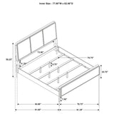 Arini 5-piece Eastern King Bedroom Set Black and Grey - Tampa Furniture Outlet