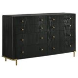 Arini 5-piece Eastern King Bedroom Set Cream and Black - Tampa Furniture Outlet