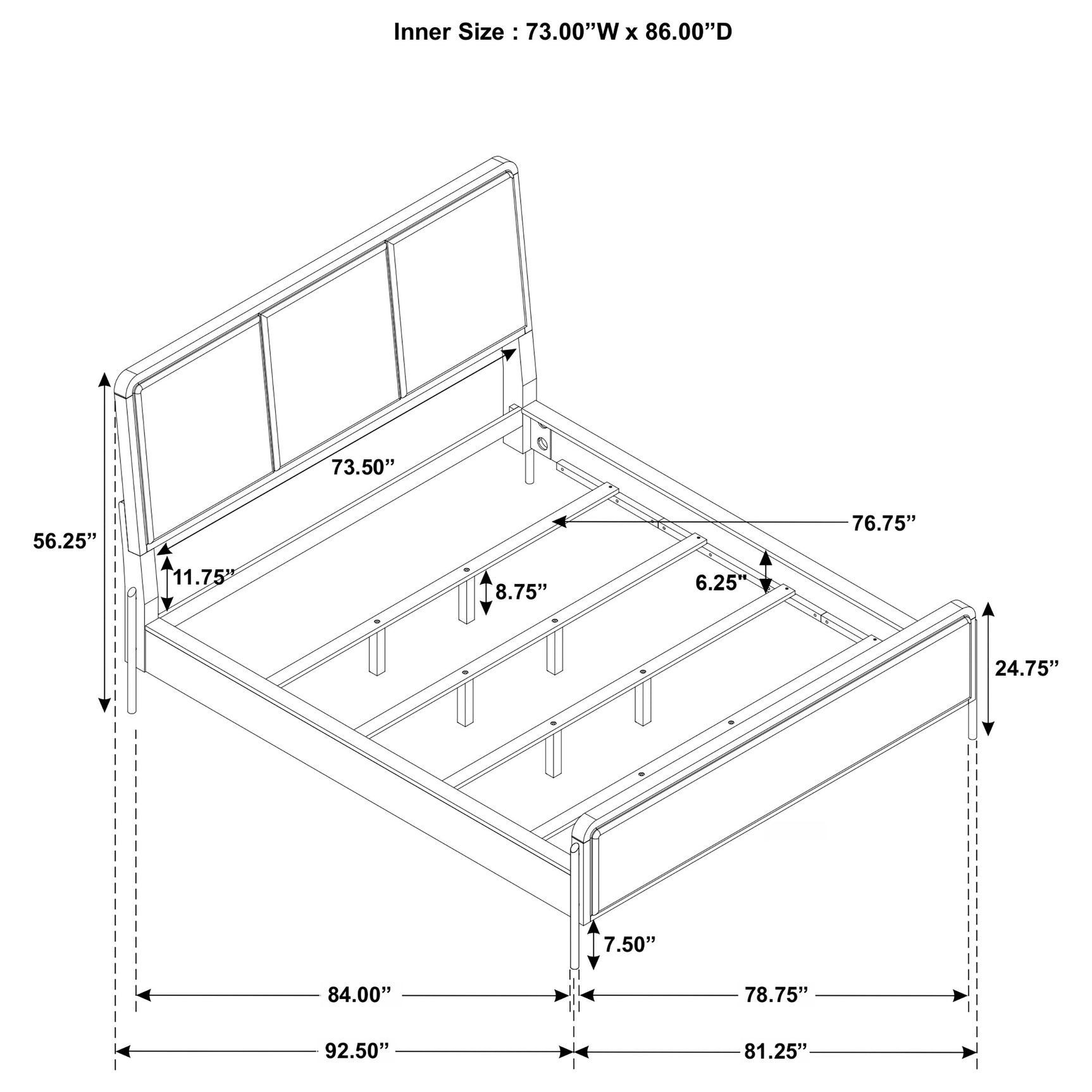 Arini 4-piece California King Bedroom Set Cream and Black - Tampa Furniture Outlet