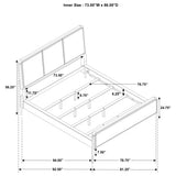 Arini 5-piece California King Bedroom Set Cream and Black - Tampa Furniture Outlet