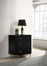 Arini 3-drawer Nightstand Black - Tampa Furniture Outlet