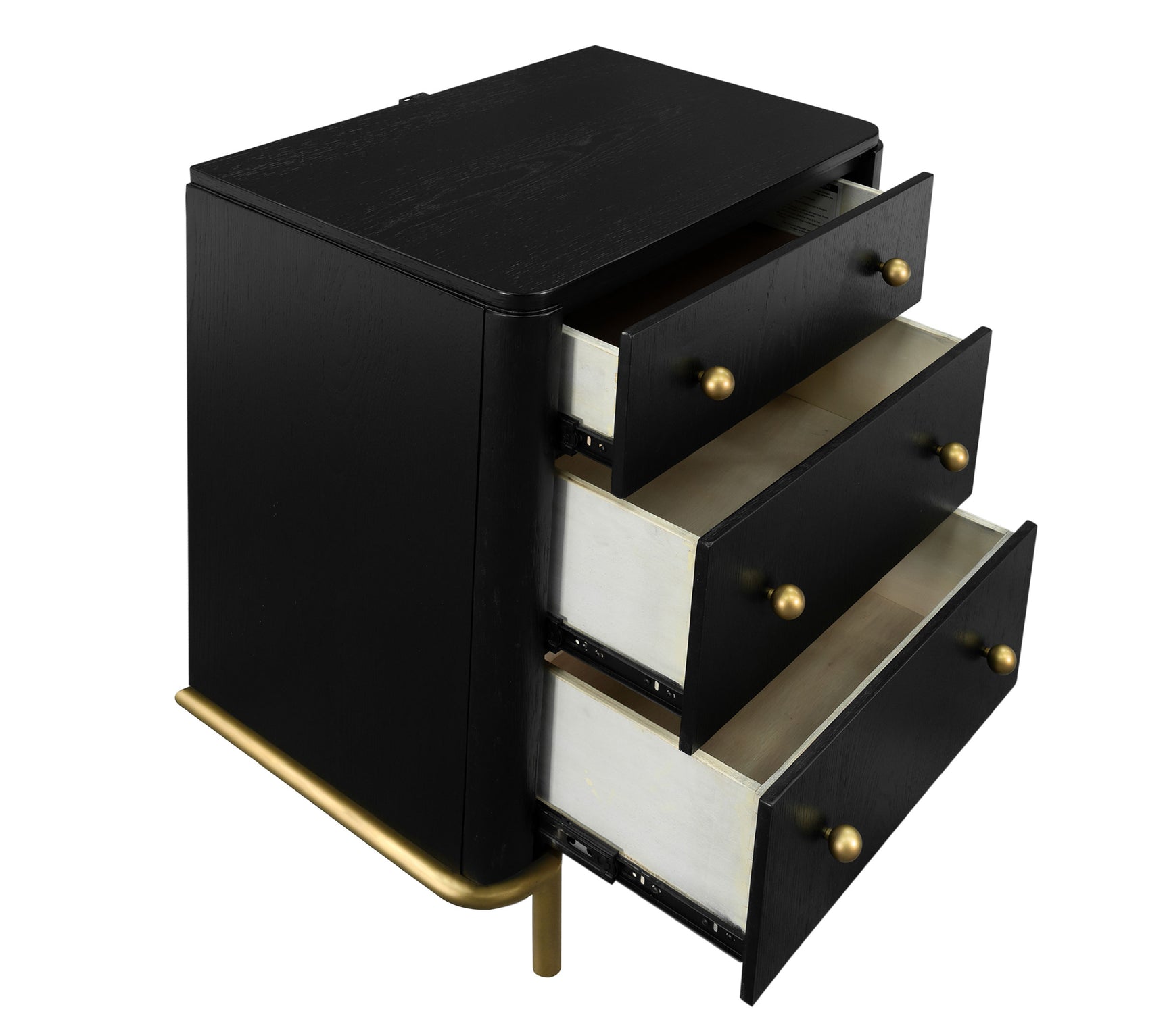 Arini 3-drawer Nightstand Black - Tampa Furniture Outlet