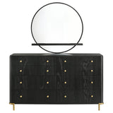 Arini 8-drawer Dresser with Mirror Black - Tampa Furniture Outlet