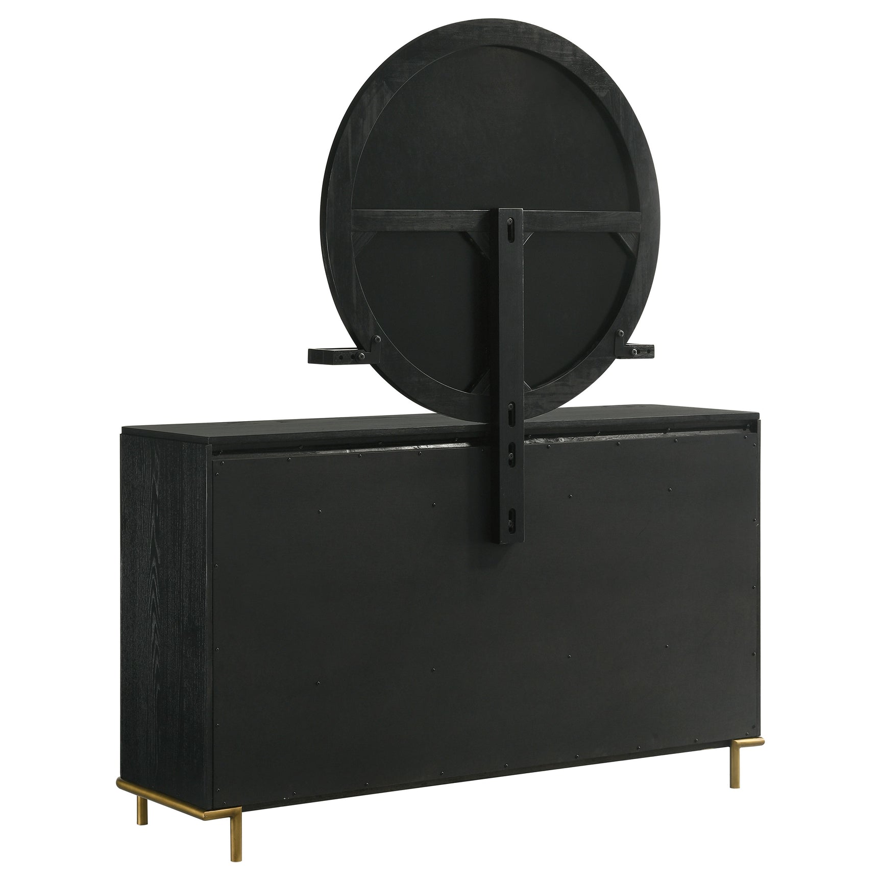 Arini 8-drawer Dresser with Mirror Black - Tampa Furniture Outlet