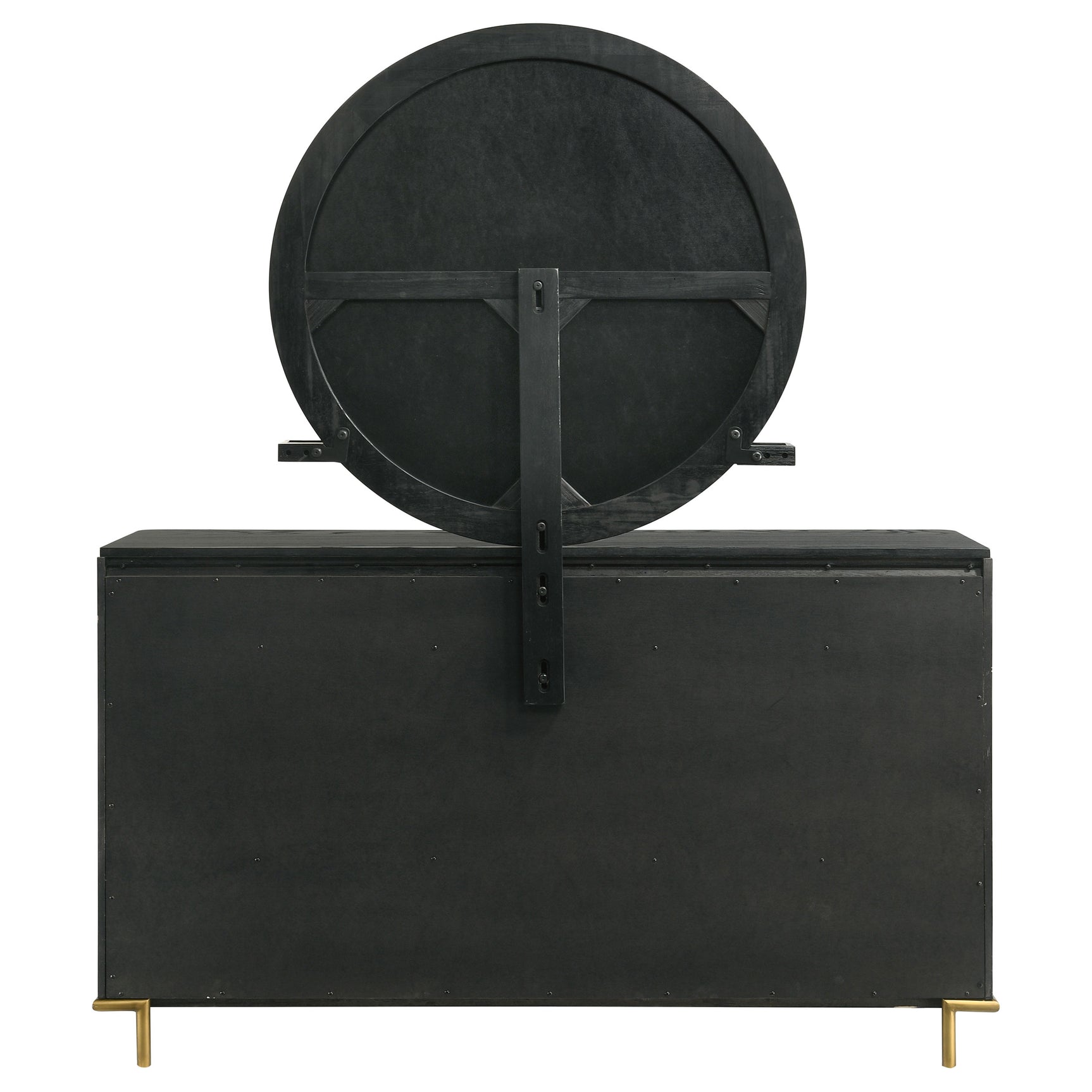Arini 8-drawer Dresser with Mirror Black - Tampa Furniture Outlet