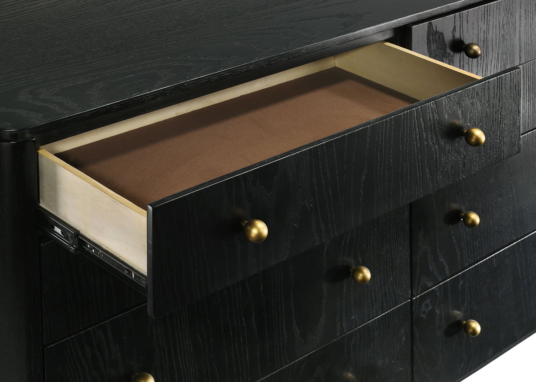 Arini 8-drawer Dresser with Mirror Black - Tampa Furniture Outlet