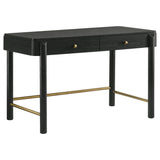 Arini 2-piece Makeup Vanity Table and Mirror Set Black - Tampa Furniture Outlet