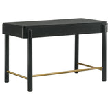 Arini 2-piece Makeup Vanity Table and Mirror Set Black - Tampa Furniture Outlet