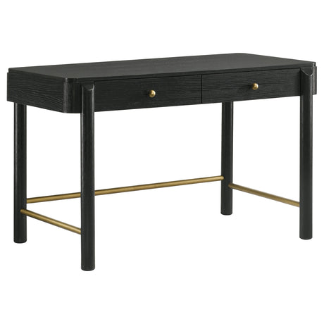 Tampa Furniture Outlet - Coaster - Arini 2-drawer Vanity Desk Makeup Table Black - 224337