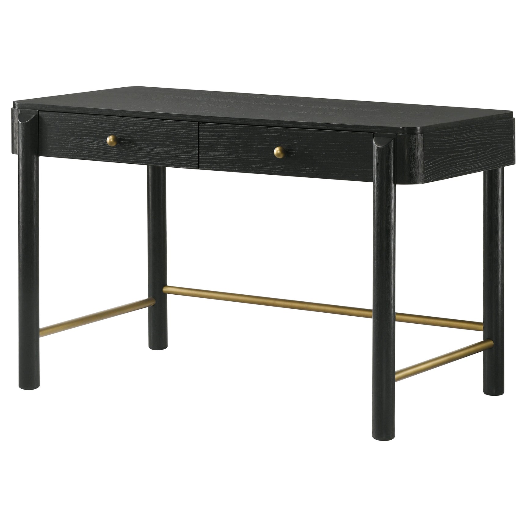 Arini 2-drawer Vanity Desk Makeup Table Black - Tampa Furniture Outlet