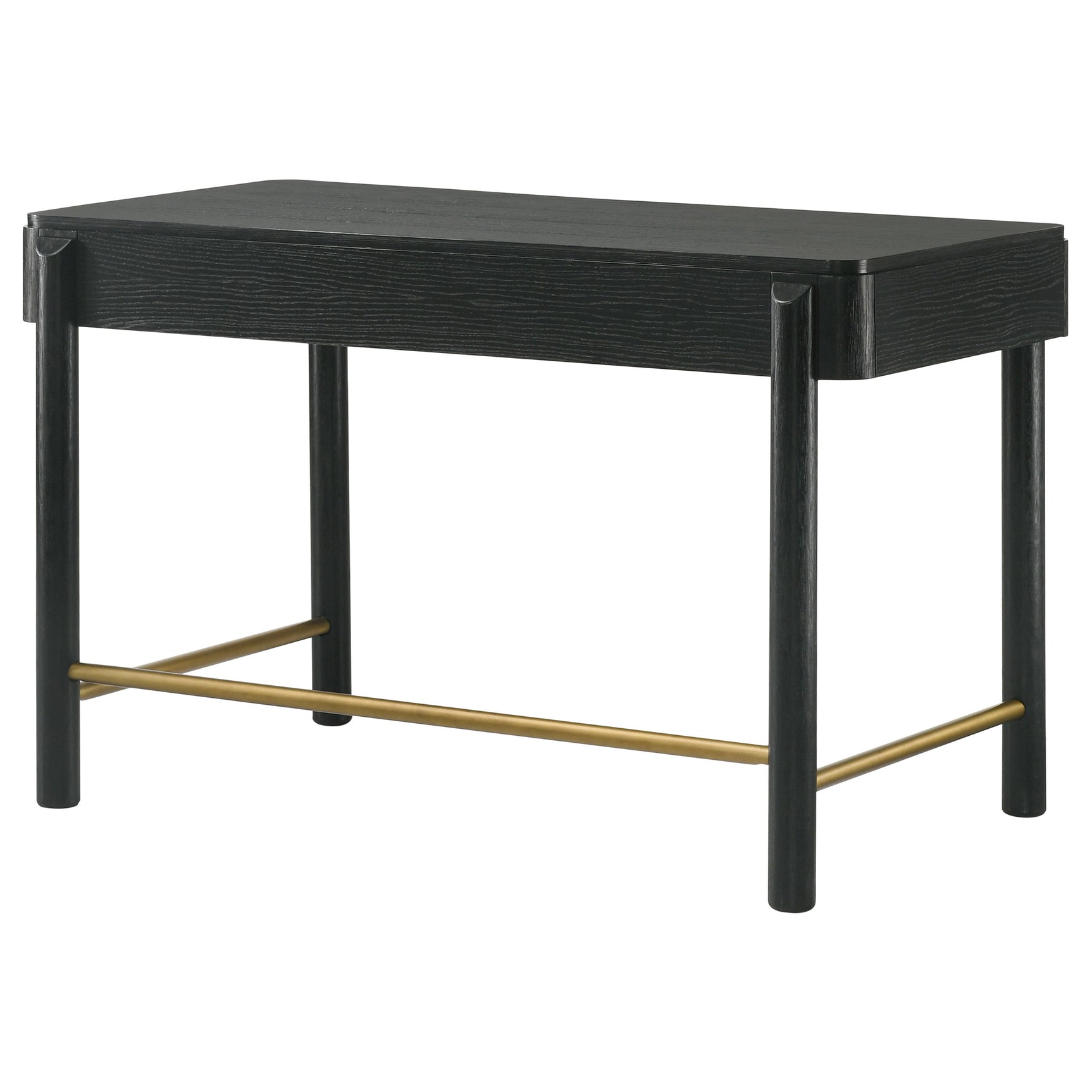 Arini 2-drawer Vanity Desk Makeup Table Black - Tampa Furniture Outlet