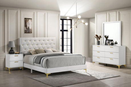 Tampa Furniture Outlet - Coaster - Kendall 4-piece California King Bedroom Set White - 224401KW-S4