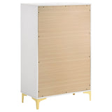 Kendall 5-piece California King Bedroom Set White - Tampa Furniture Outlet