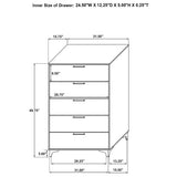 Kendall 5-piece California King Bedroom Set White - Tampa Furniture Outlet