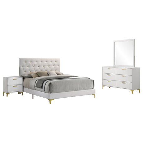 Kendall 4-piece Queen Bedroom Set White - Tampa Furniture Outlet