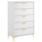Kendall 5-piece Queen Bedroom Set White - Tampa Furniture Outlet
