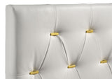 Kendall Upholstered Queen Panel Bed White - Tampa Furniture Outlet