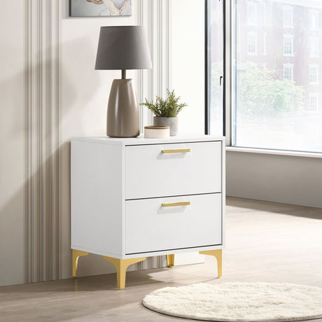 Kendall 2-drawer Nightstand White - Tampa Furniture Outlet