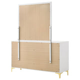 Kendall 6-drawer Dresser with Mirror White - Tampa Furniture Outlet