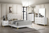 Kendall 6-drawer Dresser with Mirror White - Tampa Furniture Outlet