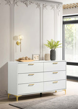 Kendall 6-drawer Dresser White - Tampa Furniture Outlet